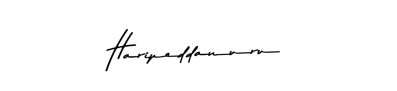 Create a beautiful signature design for name Haripeddanuru. With this signature (Asem Kandis PERSONAL USE) fonts, you can make a handwritten signature for free. Haripeddanuru signature style 9 images and pictures png