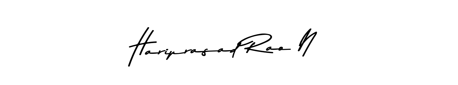 You should practise on your own different ways (Asem Kandis PERSONAL USE) to write your name (Hariprasad Rao N) in signature. don't let someone else do it for you. Hariprasad Rao N signature style 9 images and pictures png