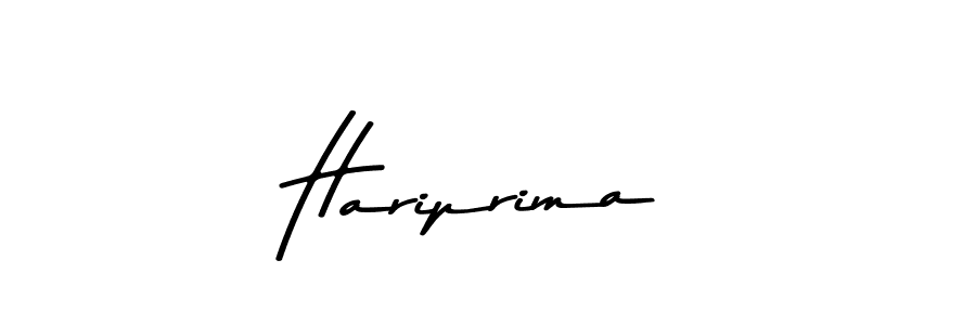 Make a beautiful signature design for name Hariprima. With this signature (Asem Kandis PERSONAL USE) style, you can create a handwritten signature for free. Hariprima signature style 9 images and pictures png