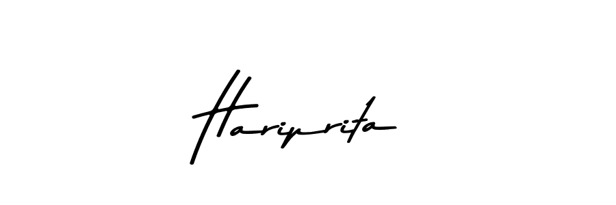 Use a signature maker to create a handwritten signature online. With this signature software, you can design (Asem Kandis PERSONAL USE) your own signature for name Hariprita. Hariprita signature style 9 images and pictures png