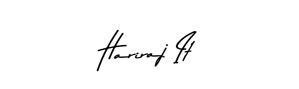 Make a beautiful signature design for name Hariraj It. Use this online signature maker to create a handwritten signature for free. Hariraj It signature style 9 images and pictures png