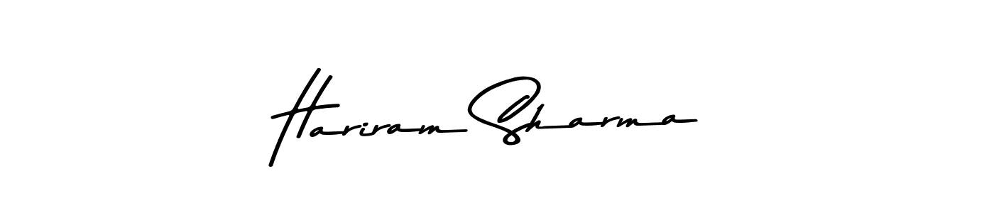 Similarly Asem Kandis PERSONAL USE is the best handwritten signature design. Signature creator online .You can use it as an online autograph creator for name Hariram Sharma. Hariram Sharma signature style 9 images and pictures png
