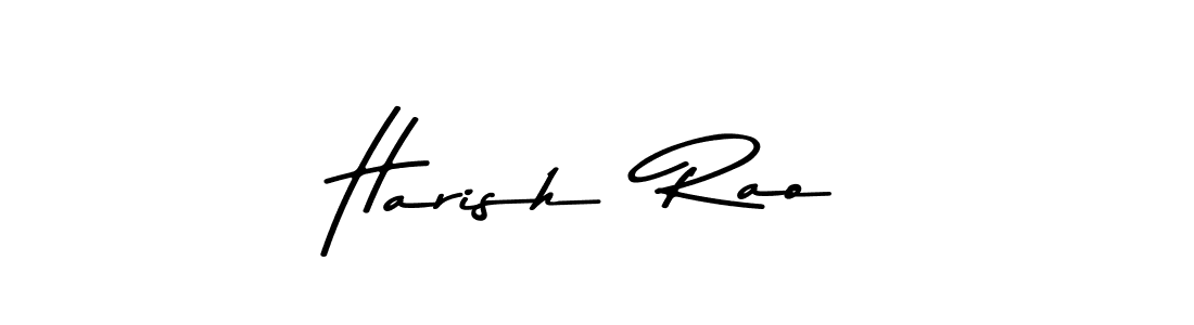 The best way (Asem Kandis PERSONAL USE) to make a short signature is to pick only two or three words in your name. The name Harish  Rao include a total of six letters. For converting this name. Harish  Rao signature style 9 images and pictures png