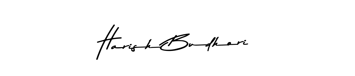 How to make Harish Budhori signature? Asem Kandis PERSONAL USE is a professional autograph style. Create handwritten signature for Harish Budhori name. Harish Budhori signature style 9 images and pictures png