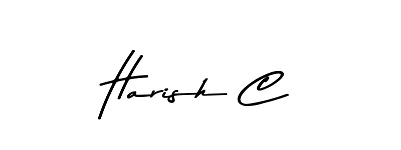 Create a beautiful signature design for name Harish C. With this signature (Asem Kandis PERSONAL USE) fonts, you can make a handwritten signature for free. Harish C signature style 9 images and pictures png