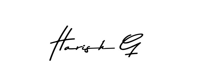 Harish G stylish signature style. Best Handwritten Sign (Asem Kandis PERSONAL USE) for my name. Handwritten Signature Collection Ideas for my name Harish G. Harish G signature style 9 images and pictures png