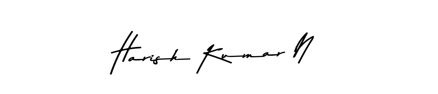 Here are the top 10 professional signature styles for the name Harish Kumar N. These are the best autograph styles you can use for your name. Harish Kumar N signature style 9 images and pictures png