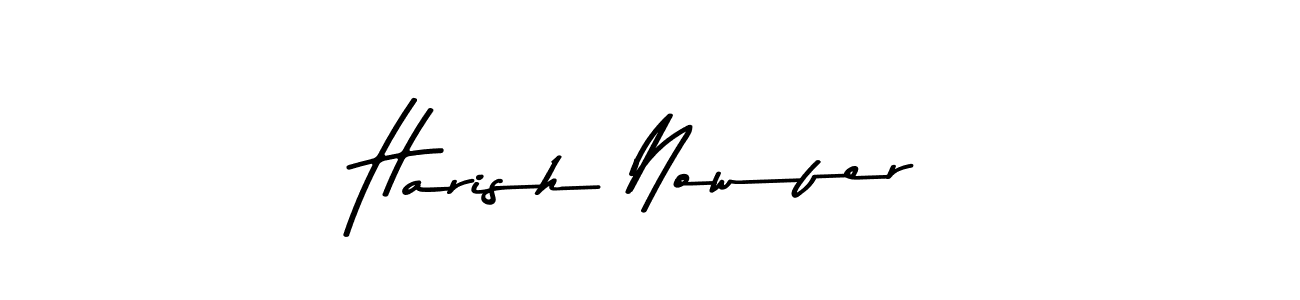 It looks lik you need a new signature style for name Harish Nowfer. Design unique handwritten (Asem Kandis PERSONAL USE) signature with our free signature maker in just a few clicks. Harish Nowfer signature style 9 images and pictures png