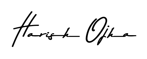 How to make Harish Ojha name signature. Use Asem Kandis PERSONAL USE style for creating short signs online. This is the latest handwritten sign. Harish Ojha signature style 9 images and pictures png