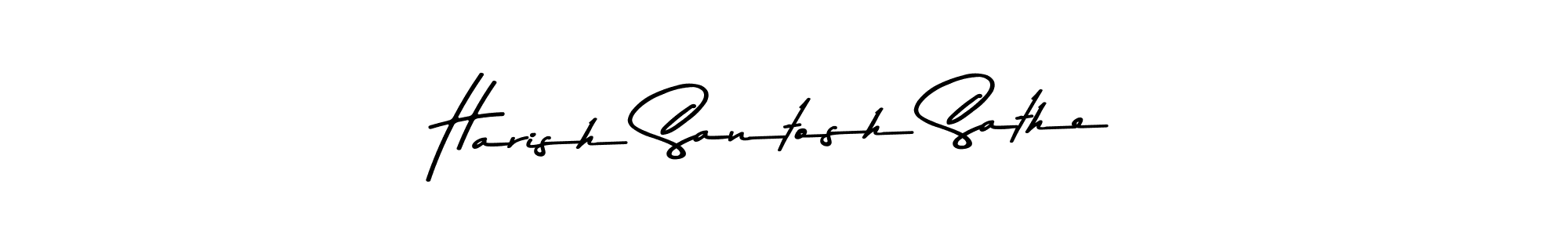 Use a signature maker to create a handwritten signature online. With this signature software, you can design (Asem Kandis PERSONAL USE) your own signature for name Harish Santosh Sathe. Harish Santosh Sathe signature style 9 images and pictures png