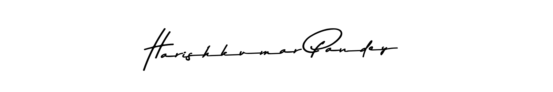 Create a beautiful signature design for name Harishkumar Pandey. With this signature (Asem Kandis PERSONAL USE) fonts, you can make a handwritten signature for free. Harishkumar Pandey signature style 9 images and pictures png