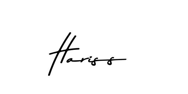 Design your own signature with our free online signature maker. With this signature software, you can create a handwritten (Asem Kandis PERSONAL USE) signature for name Hariss. Hariss signature style 9 images and pictures png