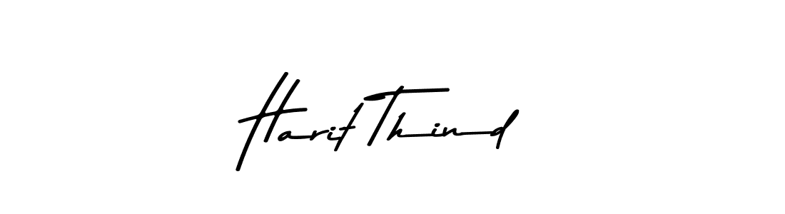 This is the best signature style for the Harit Thind name. Also you like these signature font (Asem Kandis PERSONAL USE). Mix name signature. Harit Thind signature style 9 images and pictures png