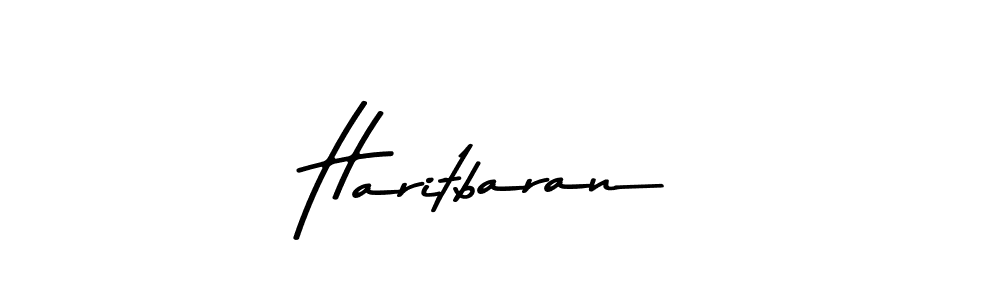 Create a beautiful signature design for name Haritbaran. With this signature (Asem Kandis PERSONAL USE) fonts, you can make a handwritten signature for free. Haritbaran signature style 9 images and pictures png