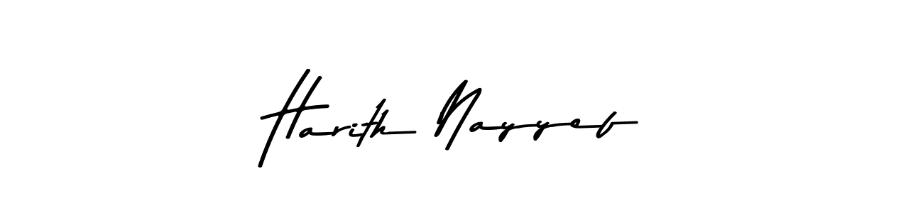 Make a beautiful signature design for name Harith Nayyef. Use this online signature maker to create a handwritten signature for free. Harith Nayyef signature style 9 images and pictures png