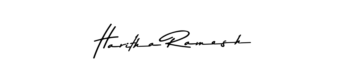 Make a beautiful signature design for name Haritha Ramesh. Use this online signature maker to create a handwritten signature for free. Haritha Ramesh signature style 9 images and pictures png