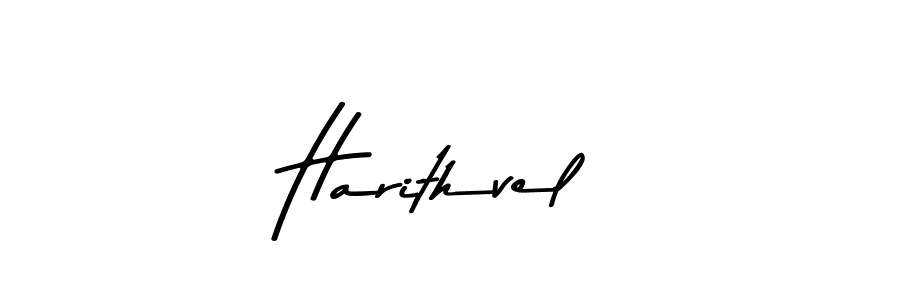 Harithvel stylish signature style. Best Handwritten Sign (Asem Kandis PERSONAL USE) for my name. Handwritten Signature Collection Ideas for my name Harithvel. Harithvel signature style 9 images and pictures png