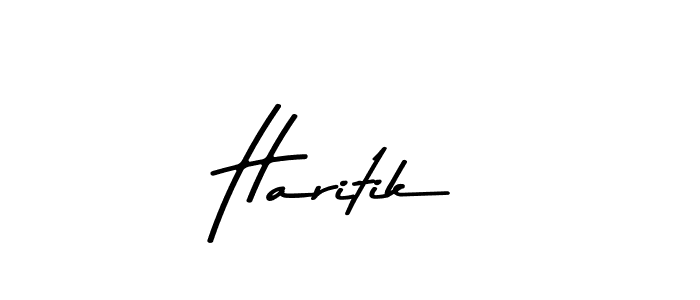 Design your own signature with our free online signature maker. With this signature software, you can create a handwritten (Asem Kandis PERSONAL USE) signature for name Haritik. Haritik signature style 9 images and pictures png