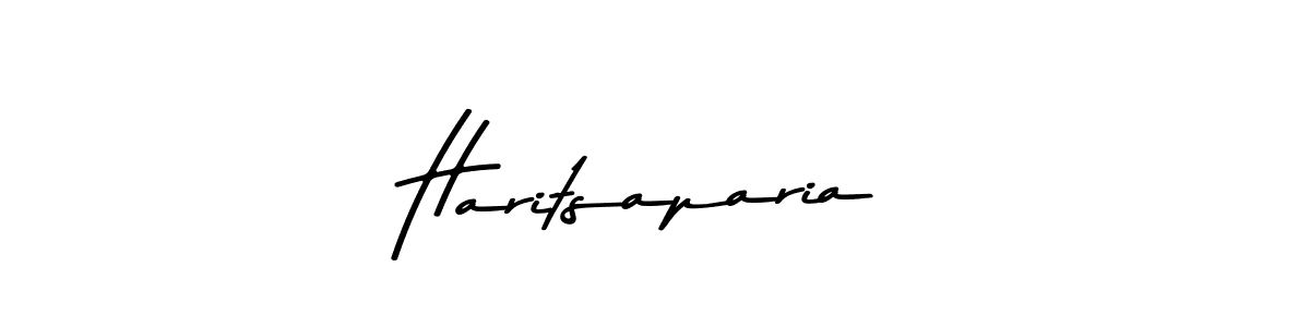 Use a signature maker to create a handwritten signature online. With this signature software, you can design (Asem Kandis PERSONAL USE) your own signature for name Haritsaparia. Haritsaparia signature style 9 images and pictures png
