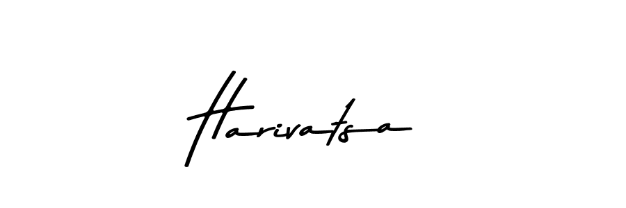 How to make Harivatsa name signature. Use Asem Kandis PERSONAL USE style for creating short signs online. This is the latest handwritten sign. Harivatsa signature style 9 images and pictures png