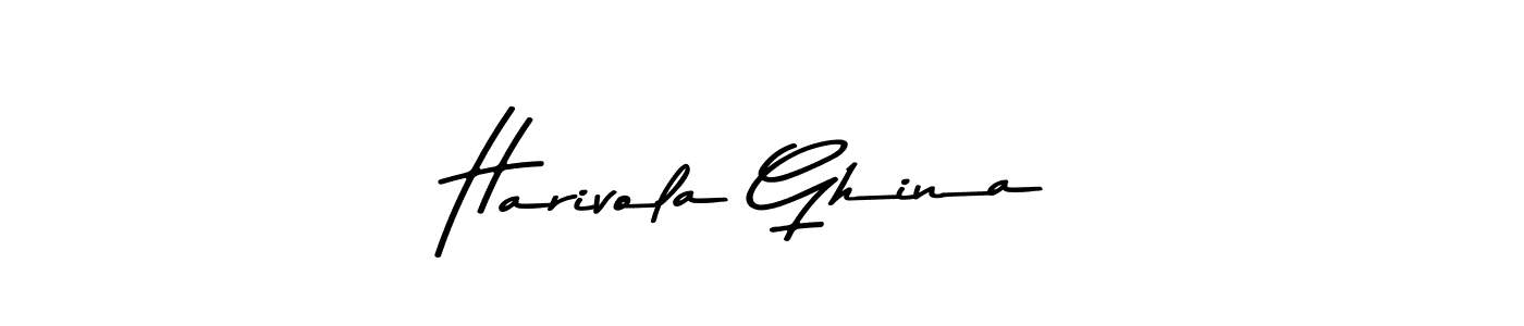 You should practise on your own different ways (Asem Kandis PERSONAL USE) to write your name (Harivola Ghina) in signature. don't let someone else do it for you. Harivola Ghina signature style 9 images and pictures png