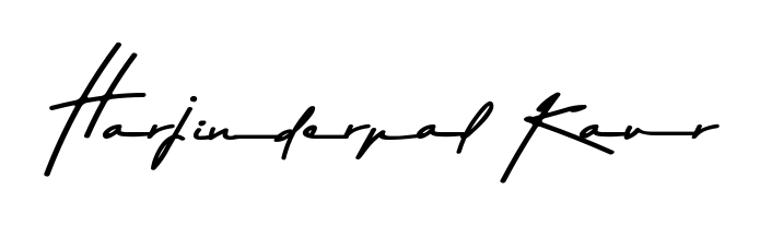 Give your name Harjinderpal Kaur an exquisite flair with the Asem Kandis PERSONAL USE script font. Ideal for contracts, resumes, and formal letterheads. Harjinderpal Kaur signature style 9 images and pictures png
