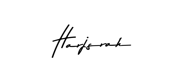 How to make Harjsrah name signature. Use Asem Kandis PERSONAL USE style for creating short signs online. This is the latest handwritten sign. Harjsrah signature style 9 images and pictures png