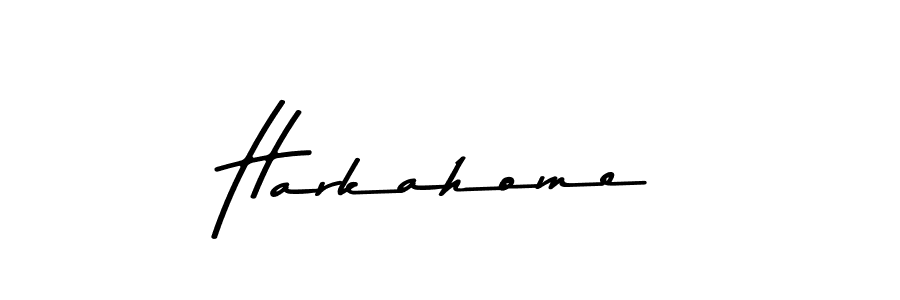 How to make Harkahome signature? Asem Kandis PERSONAL USE is a professional autograph style. Create handwritten signature for Harkahome name. Harkahome signature style 9 images and pictures png