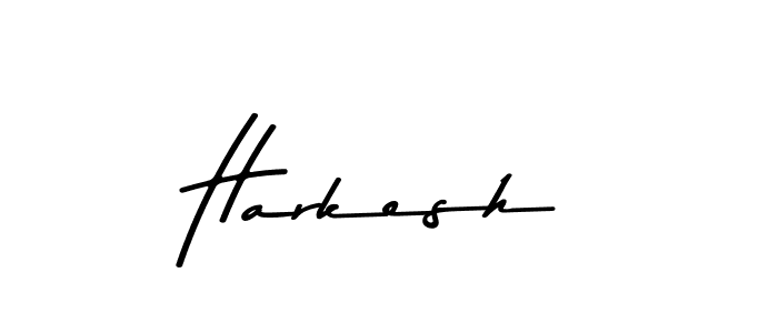 Create a beautiful signature design for name Harkesh. With this signature (Asem Kandis PERSONAL USE) fonts, you can make a handwritten signature for free. Harkesh signature style 9 images and pictures png