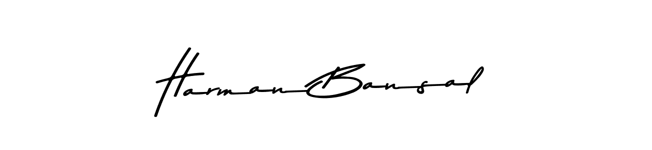 How to make Harman Bansal signature? Asem Kandis PERSONAL USE is a professional autograph style. Create handwritten signature for Harman Bansal name. Harman Bansal signature style 9 images and pictures png