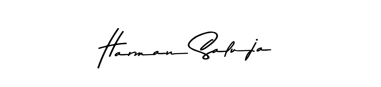 Similarly Asem Kandis PERSONAL USE is the best handwritten signature design. Signature creator online .You can use it as an online autograph creator for name Harman Saluja. Harman Saluja signature style 9 images and pictures png