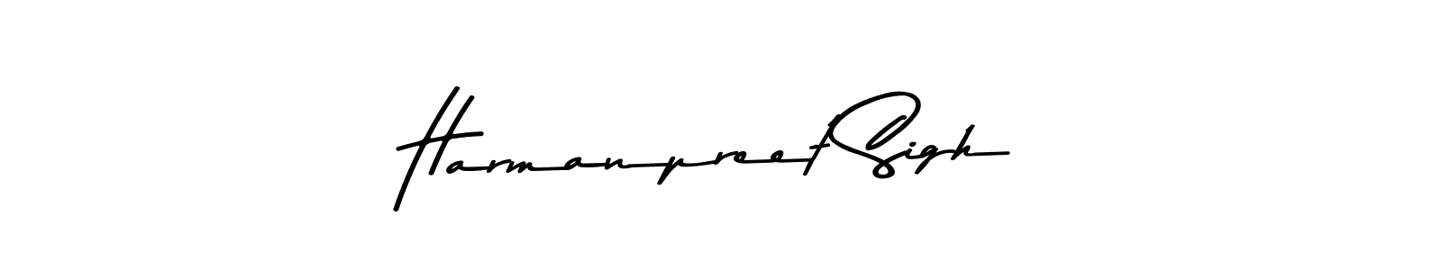 Make a beautiful signature design for name Harmanpreet Sigh. With this signature (Asem Kandis PERSONAL USE) style, you can create a handwritten signature for free. Harmanpreet Sigh signature style 9 images and pictures png