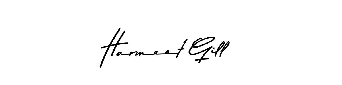 Create a beautiful signature design for name Harmeet Gill. With this signature (Asem Kandis PERSONAL USE) fonts, you can make a handwritten signature for free. Harmeet Gill signature style 9 images and pictures png