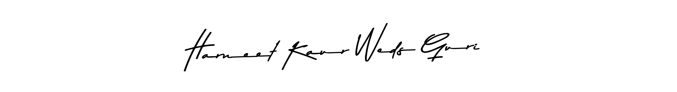 You should practise on your own different ways (Asem Kandis PERSONAL USE) to write your name (Harneet Kaur Weds Guri) in signature. don't let someone else do it for you. Harneet Kaur Weds Guri signature style 9 images and pictures png
