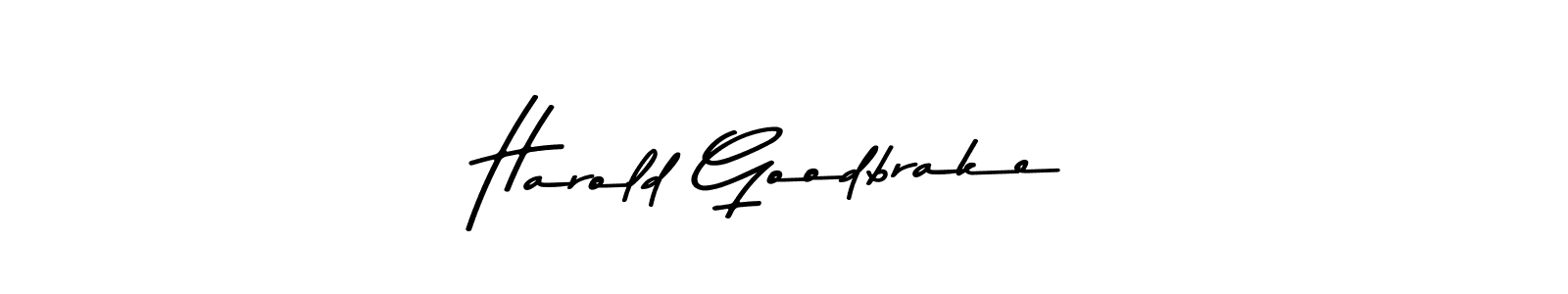 Make a short Harold Goodbrake signature style. Manage your documents anywhere anytime using Asem Kandis PERSONAL USE. Create and add eSignatures, submit forms, share and send files easily. Harold Goodbrake signature style 9 images and pictures png