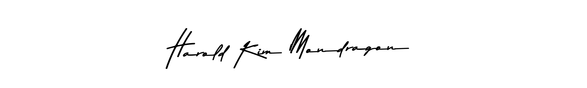 if you are searching for the best signature style for your name Harold Kim Mondragon. so please give up your signature search. here we have designed multiple signature styles  using Asem Kandis PERSONAL USE. Harold Kim Mondragon signature style 9 images and pictures png