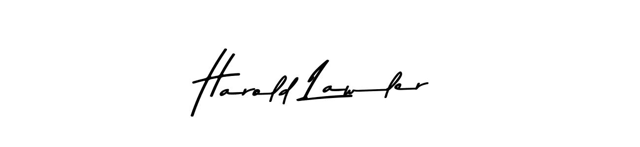 Create a beautiful signature design for name Harold Lawler. With this signature (Asem Kandis PERSONAL USE) fonts, you can make a handwritten signature for free. Harold Lawler signature style 9 images and pictures png