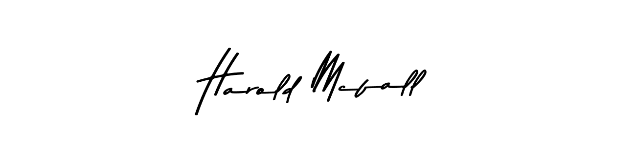 Harold Mcfall stylish signature style. Best Handwritten Sign (Asem Kandis PERSONAL USE) for my name. Handwritten Signature Collection Ideas for my name Harold Mcfall. Harold Mcfall signature style 9 images and pictures png