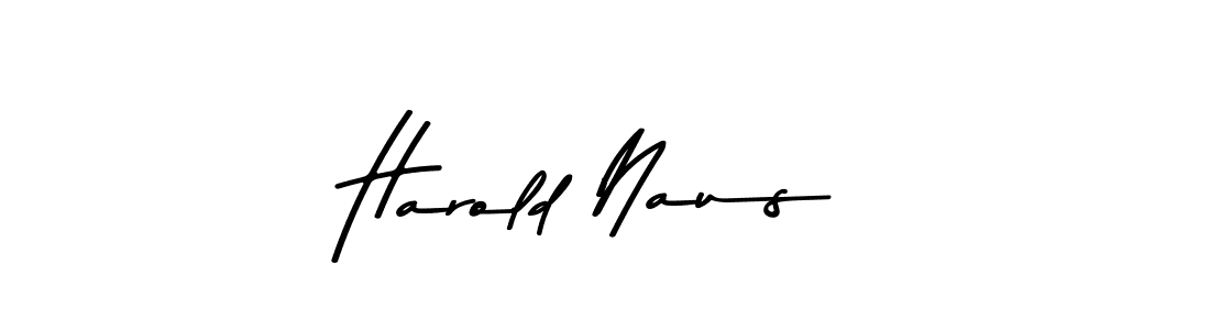 Use a signature maker to create a handwritten signature online. With this signature software, you can design (Asem Kandis PERSONAL USE) your own signature for name Harold Naus. Harold Naus signature style 9 images and pictures png