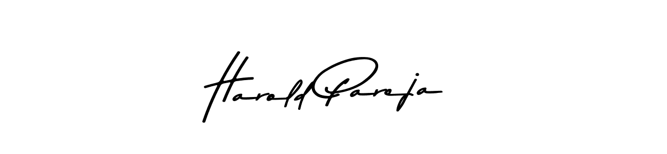 Harold Pareja stylish signature style. Best Handwritten Sign (Asem Kandis PERSONAL USE) for my name. Handwritten Signature Collection Ideas for my name Harold Pareja. Harold Pareja signature style 9 images and pictures png