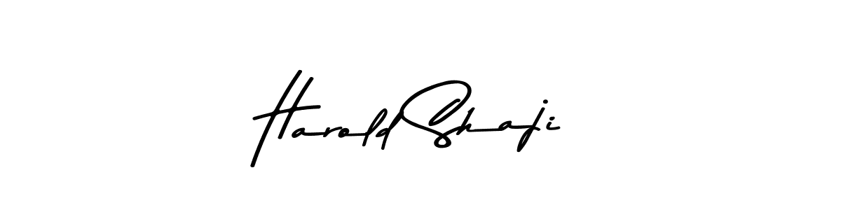 Also You can easily find your signature by using the search form. We will create Harold Shaji name handwritten signature images for you free of cost using Asem Kandis PERSONAL USE sign style. Harold Shaji signature style 9 images and pictures png