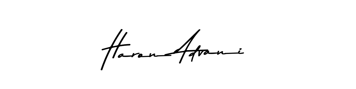 Design your own signature with our free online signature maker. With this signature software, you can create a handwritten (Asem Kandis PERSONAL USE) signature for name Haron Advani. Haron Advani signature style 9 images and pictures png