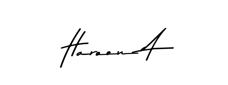 You should practise on your own different ways (Asem Kandis PERSONAL USE) to write your name (Haroon A) in signature. don't let someone else do it for you. Haroon A signature style 9 images and pictures png