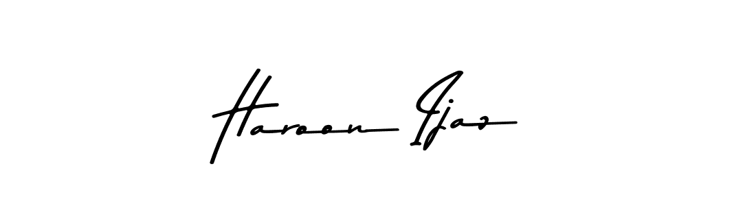 Design your own signature with our free online signature maker. With this signature software, you can create a handwritten (Asem Kandis PERSONAL USE) signature for name Haroon Ijaz. Haroon Ijaz signature style 9 images and pictures png