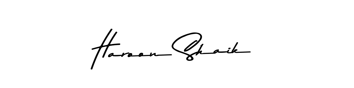 The best way (Asem Kandis PERSONAL USE) to make a short signature is to pick only two or three words in your name. The name Haroon Shaik include a total of six letters. For converting this name. Haroon Shaik signature style 9 images and pictures png