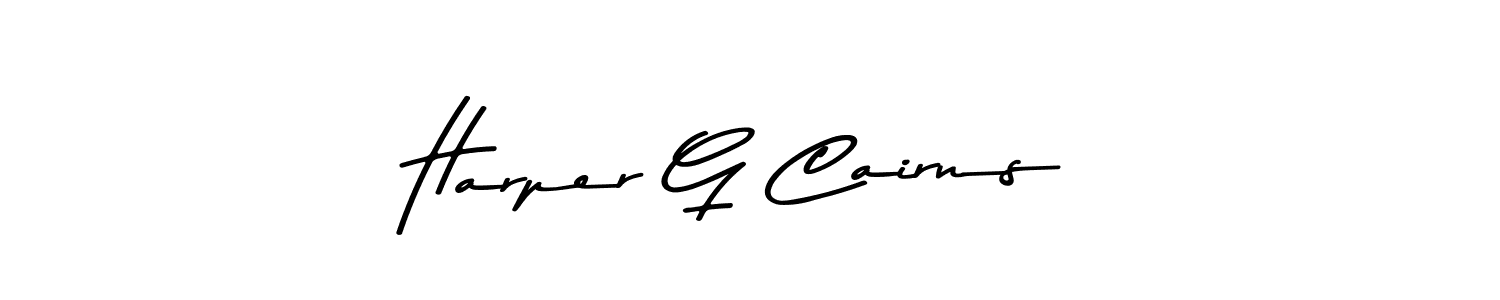 Design your own signature with our free online signature maker. With this signature software, you can create a handwritten (Asem Kandis PERSONAL USE) signature for name Harper G Cairns. Harper G Cairns signature style 9 images and pictures png