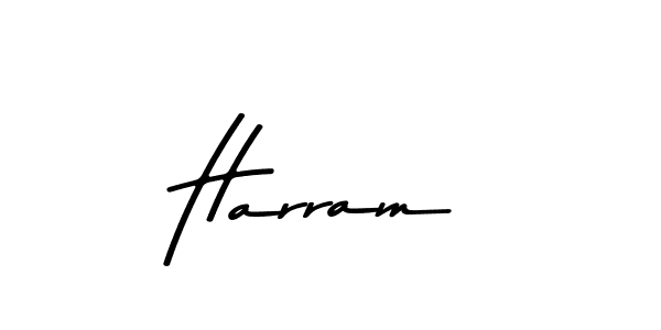 How to make Harram name signature. Use Asem Kandis PERSONAL USE style for creating short signs online. This is the latest handwritten sign. Harram signature style 9 images and pictures png