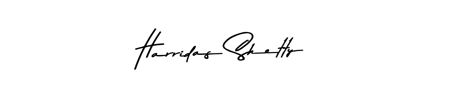You should practise on your own different ways (Asem Kandis PERSONAL USE) to write your name (Harridas Shetty) in signature. don't let someone else do it for you. Harridas Shetty signature style 9 images and pictures png