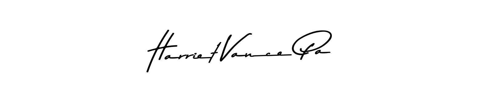 Use a signature maker to create a handwritten signature online. With this signature software, you can design (Asem Kandis PERSONAL USE) your own signature for name Harriet Vance Pa. Harriet Vance Pa signature style 9 images and pictures png