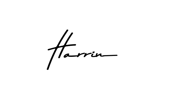 You should practise on your own different ways (Asem Kandis PERSONAL USE) to write your name (Harrin) in signature. don't let someone else do it for you. Harrin signature style 9 images and pictures png